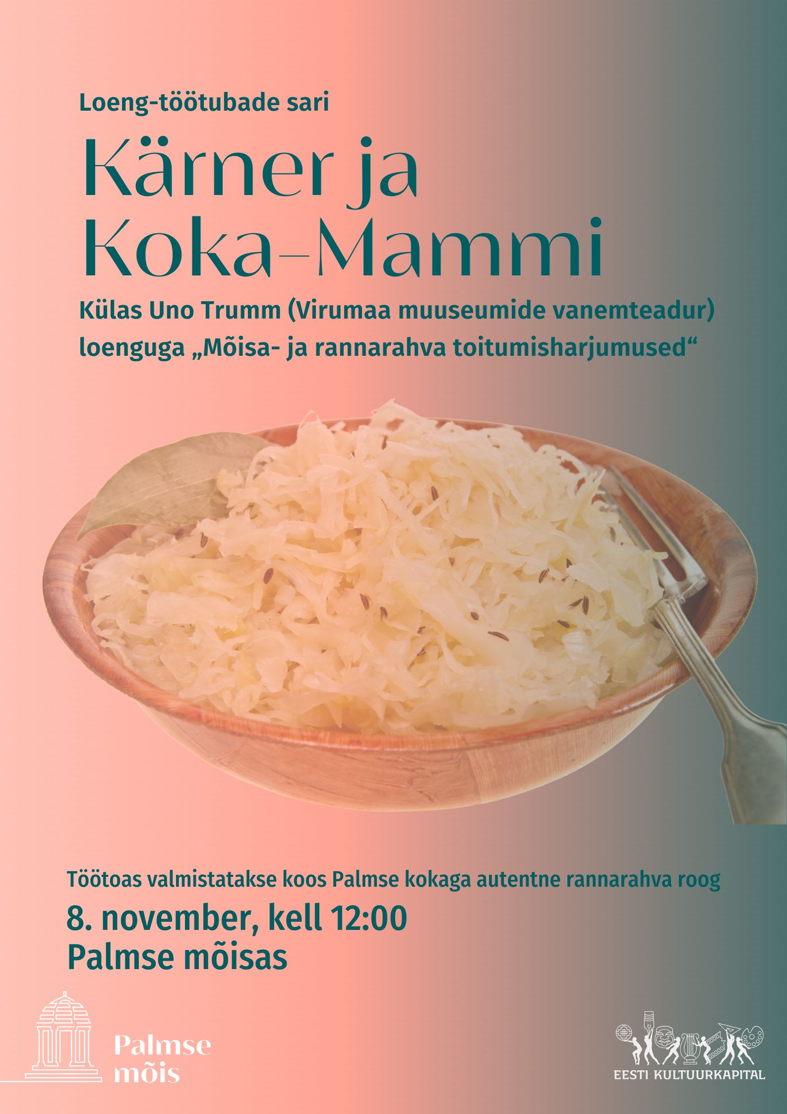Kärner ja Koka-Mammi loeng-töötoa reklaamposter.