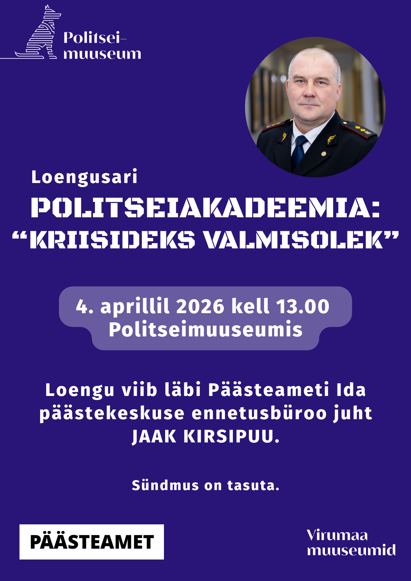 Politseiakadeemia loeng Politseimuuseumis