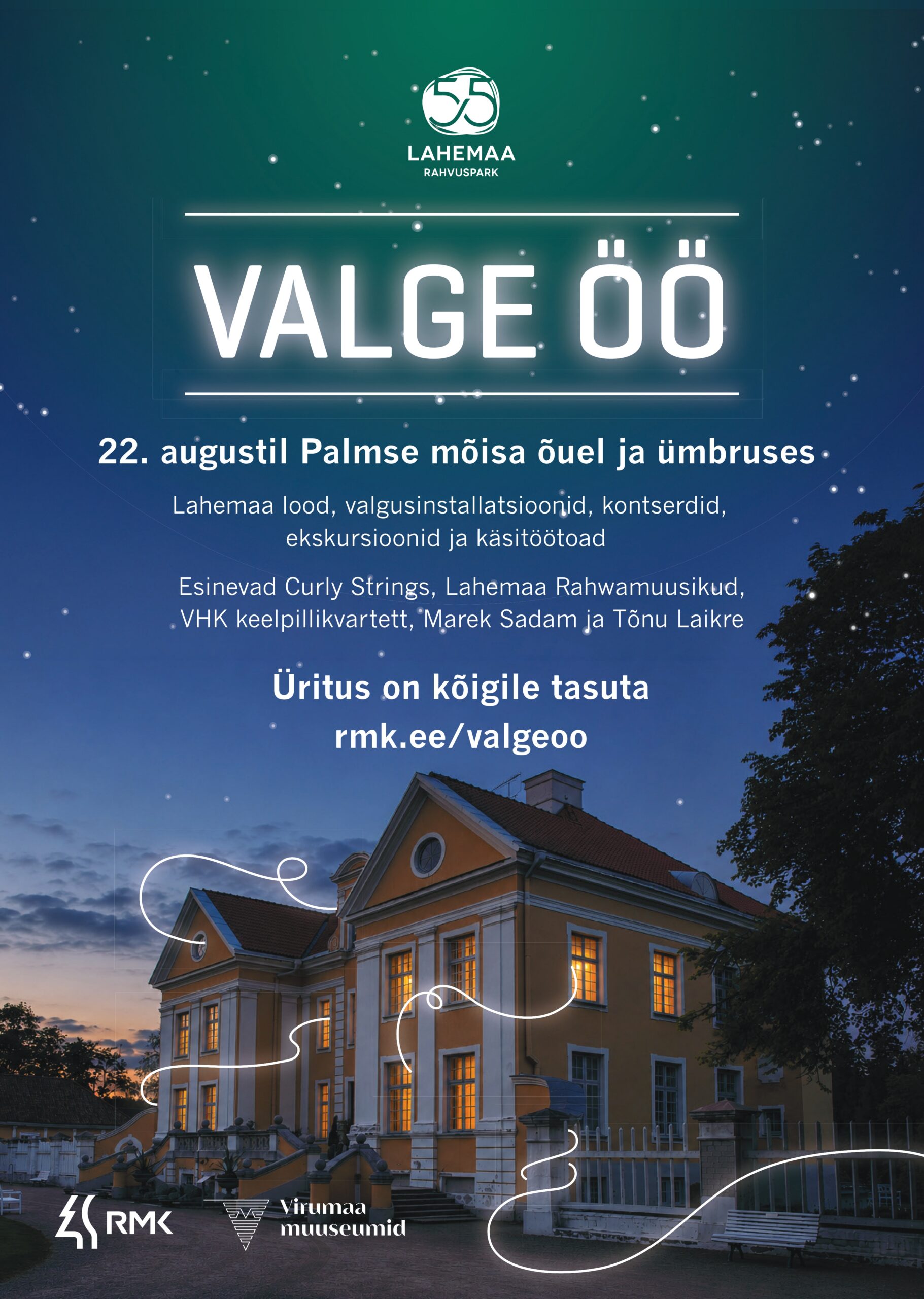 Valge ÖÖ Palmse mõisas 2026